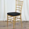 Black Chiavari Chair Cushion Cover
