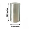 Metal Cylinder Pedestal White Set of 3 - Image 4