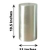 Metal Cylinder Pedestal White Set of 3 - Image 6
