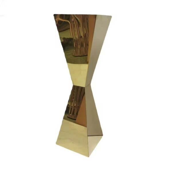 Stainless Steel Hourglass Centerpiece