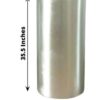 Metal Cylinder Pedestal White Set of 3 - Image 2
