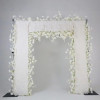 Artificial White Baby's Breath Cloth Base Flower Backdrop - Image 2