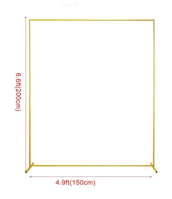 Gold Square Arch Backdrop Stand