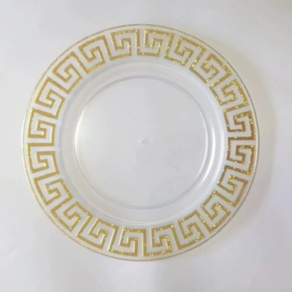 Versace Clear Acrylic Charger Plate